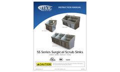 MAC Medical - Model SS-Series - Surgical Scrub Sinks - Manual