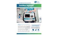 Defimax Biphasic Clinical Defibrillator Brochure