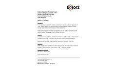 Kolorz Neutral - Neutral Fluoride Foam  - Brochure