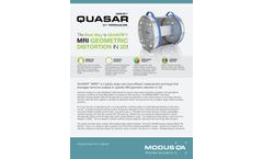Quasar - Model MRID³&#7472; - Geometric Distortion Analysis System - Brochure