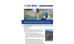 Mining Operations Optimize Dewatering Processes - Application Note