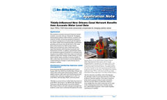 Tidally-lnfluenced New Orleans Canal Network Benefits front Accurate Water Level Data - Application Note