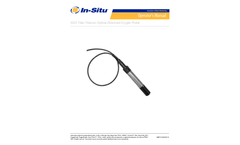 RDO Titan Titanium Optical Dissolved Oxygen Probe - Operator Manual