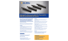 Chlorophyll a, Phycocyanin (BGA-PC), Phycoerythrin (BGA-PE) and Rhodamine WT Sensors - Specification Sheet