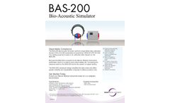 Benson - Model BAS-200 - Bio-Acoustic Simulator - Brochure