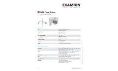 Examion - Model X-DRS Floor Z-Arm - Fully Motorised Swivel Bracket System - Datasheet