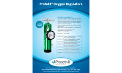 Proactive Protekt - Model CGA 540 - Oxygen Regulator - Datasheet