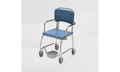Robinson - Model V72-500 - Bariatric Commode with Stainless Steel Finish - 550lb