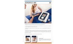 Sonopuls 490 Electrotherapy Device with Dual Channel Ultrasound Brochure