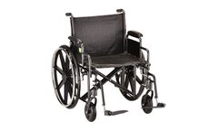NOVA - Model 5240S - 24 inch Steel Wheelchair Detachable Arms & Footrests
