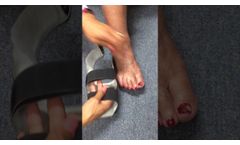 VenaPulse foot cuff applying the double foot strap cuff - Video