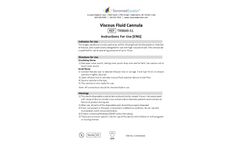Viscous Fluid Cannula - Datasheet