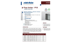 Saint-dizier - Model PVX - Flow Limiter - Brochure