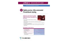 Lumipulse G B·R·A·H·M·S PCT Chemiluminescent Enzyme Immunoassay (CLEIA) Datasheet