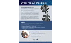 Zynex - Model Pro - Post-op Knee Brace - Datasheet