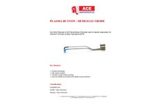 Ace - Model HEMI - Plasma Button Electrosurgical Resection and Vaporization Electrodes  - Specification Sheet