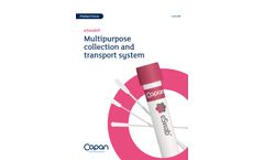 Copan - Model eSwab - Multipurpose Collection and Transport System - Brochure