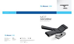Mizuho OSI - Model MOT-5602BW - Versatile Slide Top Ttable - Brochure