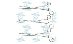 Medikrebs - 3 Pcs Allis Tissue Forceps 5 x 6 Teeth 19 cm
