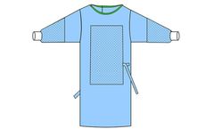 PremaSoft - Model 1231-250XL - Surgical Gown, X-Large (62 Inch), Poly-Zone Reinforced, RaglanPlus Sleeves, Sterile
