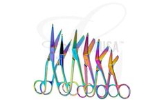 GerMedUSA - Rainbow Color Coated Bandage Scissors