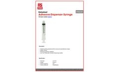 RS PRO - Model 514-717 - 5ml Adhesive Dispenser Syringe - Datasheet