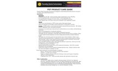 PDT Product Care Guide - Brochure