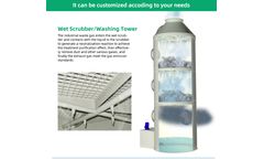 Introduction to the internal structure of the wet scrubber, spray device and defogging device