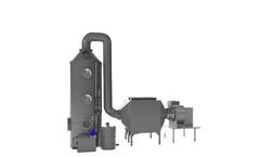 Acid-base waste gas treatment process