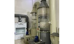 Washing tower waste gas treatment equipment