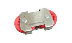 Pulley - Model HS118361 - Double 3 1/2" Nylon Red pulley