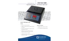 Stat Fax - Model 2200 - Dry Bath for Microwell Plates - Brochure