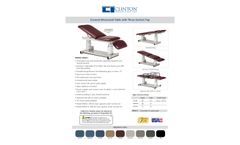 Clinton - General Ultrasound Table with Three-Section Top - Brochure
