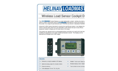 HeliNav LoadMaster - Model HLM-CD Series - Wireless Load Sensor Cockpit Display - Datasheet