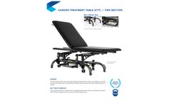 Cardon - Treatment Table (CTT) - Two Section Brochure