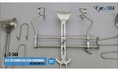 Balfour Abdominal Retractor Self Retaining Adjustable | GerVetUSA - Video