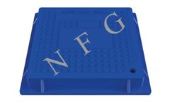 Kompozit - Model K-AY-RC11 - 350 x 350 mm Square Manhole Cover