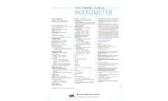 GSI AudioStar - Model Pro - Clinical Audiometer - Datasheet
