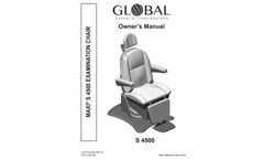 Deluxe - Model Maxi 4500 - Powered ENT Exam Chair - Manual