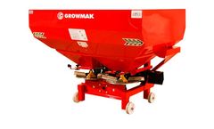 Growmak - Model GRW 600 - Mounted Type Double Disc Fertilizer Spreader 600 lt