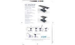 Scandia - Model SC330 - Electro-Hydraulic Operating Table - Brochure