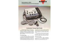 SynchroSonic - Model US-54 - Combination Ultrasound 4 Pad Low Volt Stimulator - Brochure