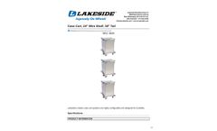 Lakeside - Model 6930 - Case Cart, 24 Inch Wire Shelf, 39 Inch Tall - Datasheet