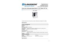 Lakeside - Model 6950P - Case Cart, Perforated Steel Shelf, 13 1/2 Inch Shelf, 39 Inch Tall - Datasheet