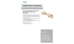 Micro-Touch DermaClean - Latex, Powder-Free, Examination Glove - Datasheet