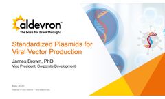 Standardized Plasmids for Viral Vector Production - James Brown, Ph.D. - Video