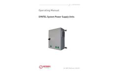 Teledyne Oldham Simtronics Syntel - System Power Supply Units - Operating Manual