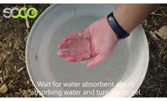 SOCO Polymer Wet Application of Water Retaining Agent for Ornamental Trees - Video