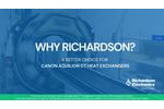 Why Choose Richardson for your Aquilion Heat Exchanger? - Video