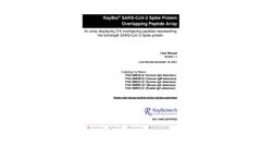 RayBio - Model SARS-CoV-2 - Spike Protein Overlapping Peptide Array - Brochure